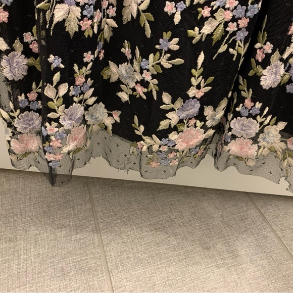 Needle And Thread Rose Dream Ankle Black Gown with Tags Worn Once - Picture 4 of 7